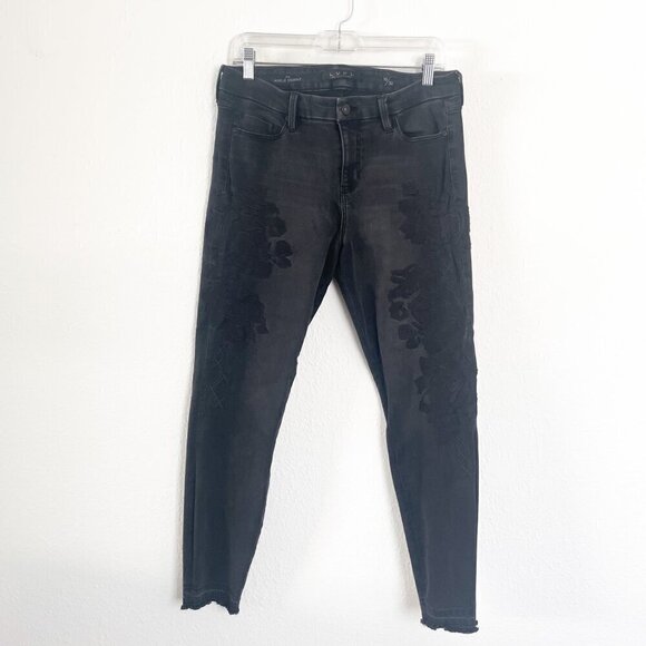 LVPL by Liverpool Kaden Embroidered Release Hem Ankle Jeans stretch Size 10/30 - Picture 2 of 12